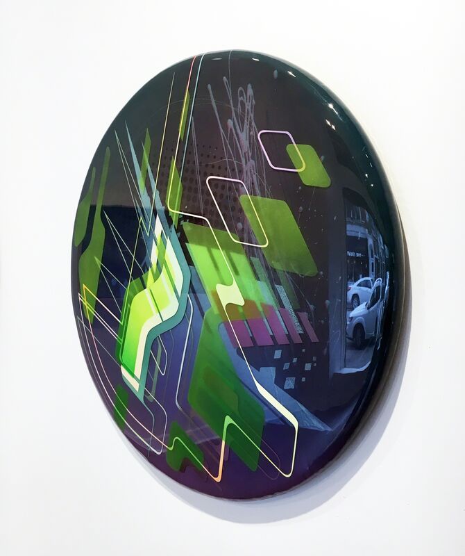 Francesco Lo Castro, ‘Point Counter Point’, 2017, Painting, Acrylic, spray enamel and layered epoxy resin on wood, Duane Reed Gallery