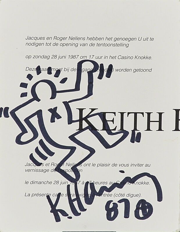 Keith Haring, ‘Two works of art’, Mixed Media, Rago/Wright/LAMA
