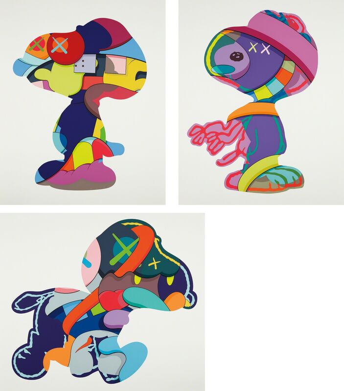 KAWS, ‘No One's Home; Stay Steady; and The Things That Comfort’, 2015, Print, The complete set of three screenprints in colors, on Saunders Waterford paper, with full margins, Phillips