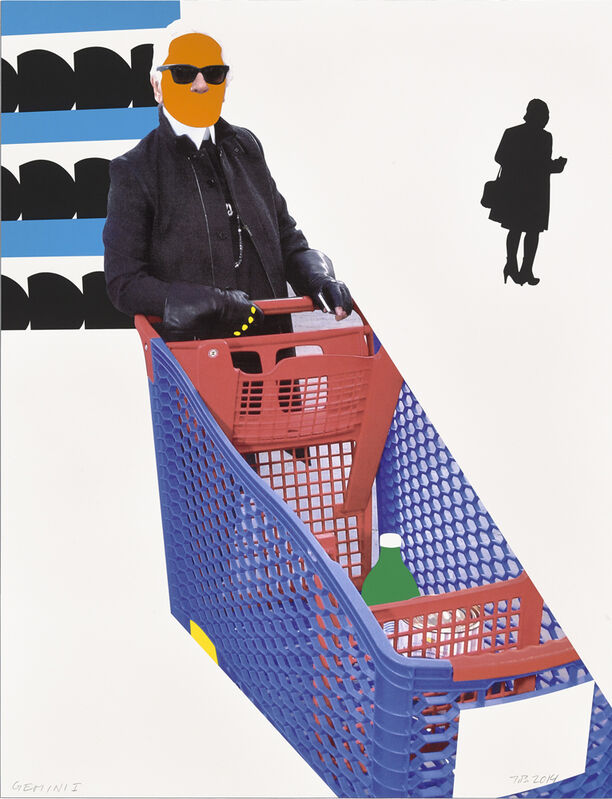 John Baldessari, ‘Karl Lagerfeld’, 2015, Print, 20 color screenprint, Gemini G.E.L.