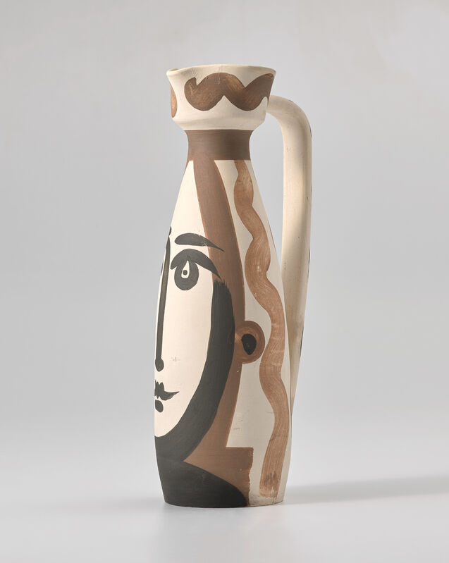 Pablo Picasso, ‘Visage (Face)’, 1955, Design/Decorative Art, White earthenware turned pitcher painted in colours with glaze on the inside., Phillips