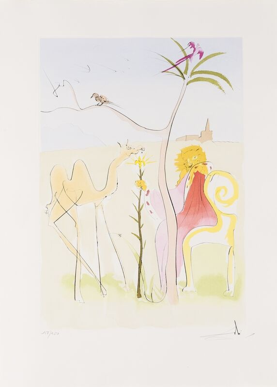 Salvador Dalí, ‘Le Bestiaire de la Fontaine Dalinise (Michler & Lopsinger 653-664)’, 1974, Print, The complete set of 12 drypoints with pochoir in colours, Forum Auctions