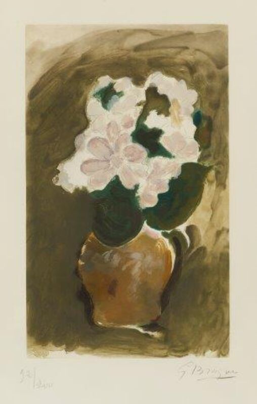 Georges Braque, ‘Les Fleurs Violets’, Print, Etching with aquatint in colours on Arches wove, Roseberys