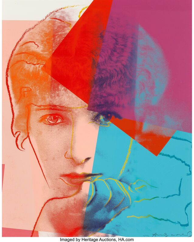 Andy Warhol, ‘Sarah Bernhardt, from Ten Portraits of Jews of the Twentieth Century’, 1980, Print, Screenprint in colours, on Lenox Museum Board, Heritage Auctions