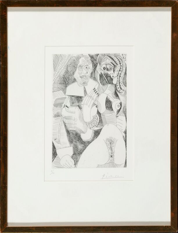 Pablo Picasso, ‘Plate 225, from La série des 347 gravures’, 1968, Print, Etching on wove paper, Heritage Auctions