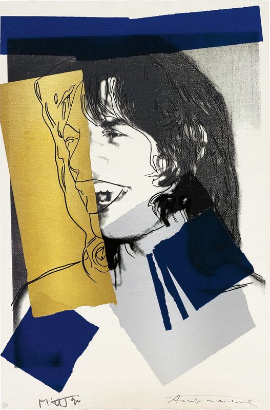 Andy Warhol, ‘Mick Jagger’, 1972, Print, Screenprint in colours, on Arches Aquarelle (Rough) paper, the full sheet., Phillips
