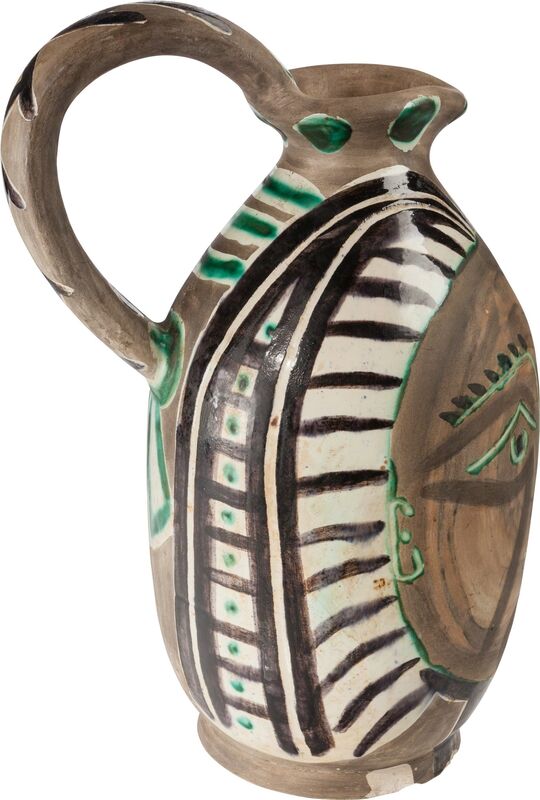 Pablo Picasso, ‘Femme du barbu’, 1953, Design/Decorative Art, Terre de faïence pitcher, partially glazed, Heritage Auctions