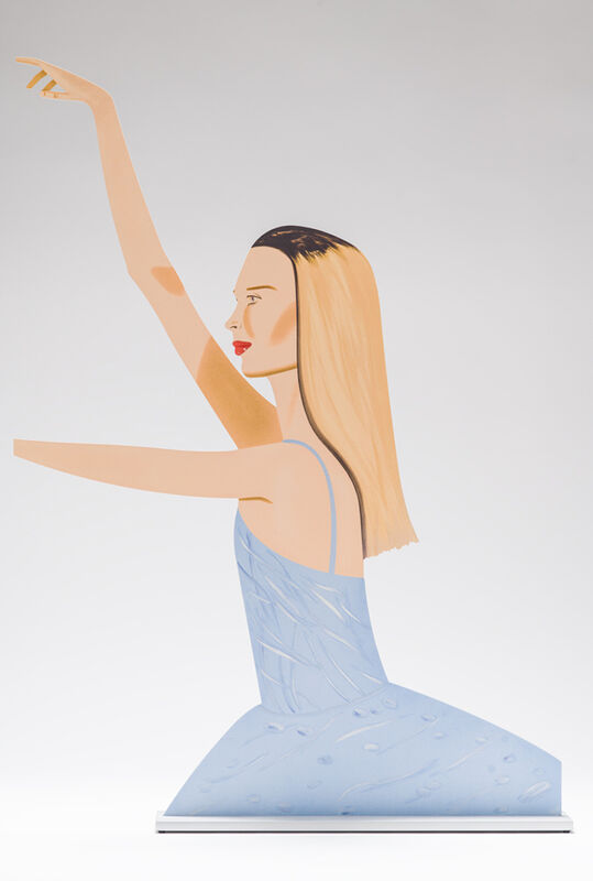 Alex Katz, ‘Dancer 2 (Cutout)’, 2020, Sculpture, Cutout from shaped powder-coated aluminum, printed the same on each side with UV-cured archival inks, clear coated and mounted to a 3/8 inch aluminum base, ARC Fine Art LLC