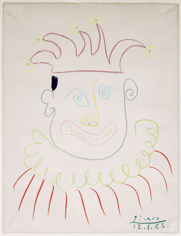 Pablo Picasso, ‘Carnival’, 1963, Drawing, Collage or other Work on Paper, Color pencil on paper, A T E M P O R A L