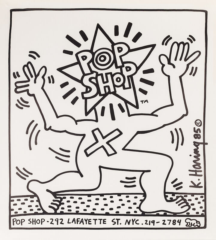 Keith Haring, ‘Pop Shop Poster (NYC)’, ca. 1986, Ephemera or Merchandise, Offset print, paper, Artificial Gallery