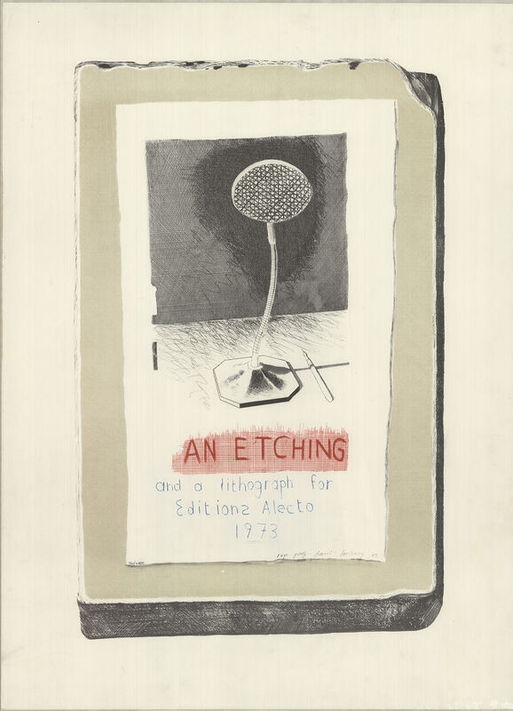 David Hockney, ‘An Etching & a Lithograph’, 1973, Ephemera or Merchandise, Stone Lithograph, ArtWise