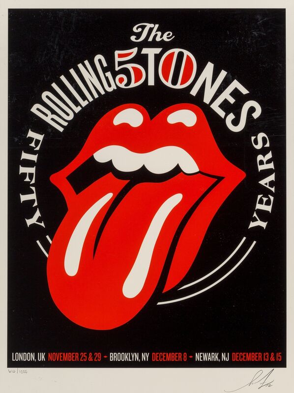 Shepard Fairey, ‘Rolling Stones 50th Anniversary’, 2012, Print, Screenprint in colors on wove paper, Heritage Auctions