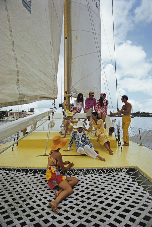 Slim Aarons, ‘A Colourful Crew’, 1970, Photography, C print, IFAC Arts