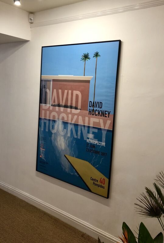David Hockney, ‘A Bigger Splash - Large Pompidou Exhibition Poster.’, 2017, Posters, Digital Poster, Mr & Mrs Clark’s