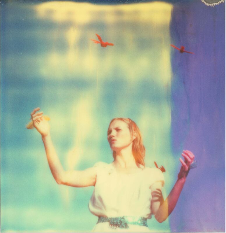 Stefanie Schneider, ‘Haley and the Birds (29 Palms, CA)’, 2013, Photography, Digital C-Print based on a Polaroid, not mounted., Instantdreams