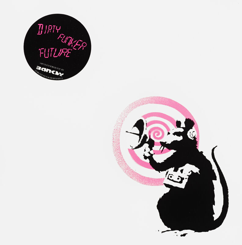 Banksy, ‘Radar Rat - Dirty Funker Vinyl (Pink)’, 2008, Ephemera or Merchandise, Screenprint in colours on record sleeve, with vinyl record, Tate Ward Auctions