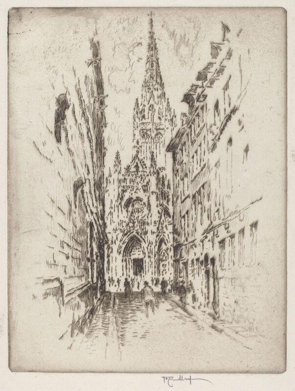 Joseph Pennell, ‘San Maclou, Rouen’, 1907, Print, Etching, National Gallery of Art, Washington, D.C.