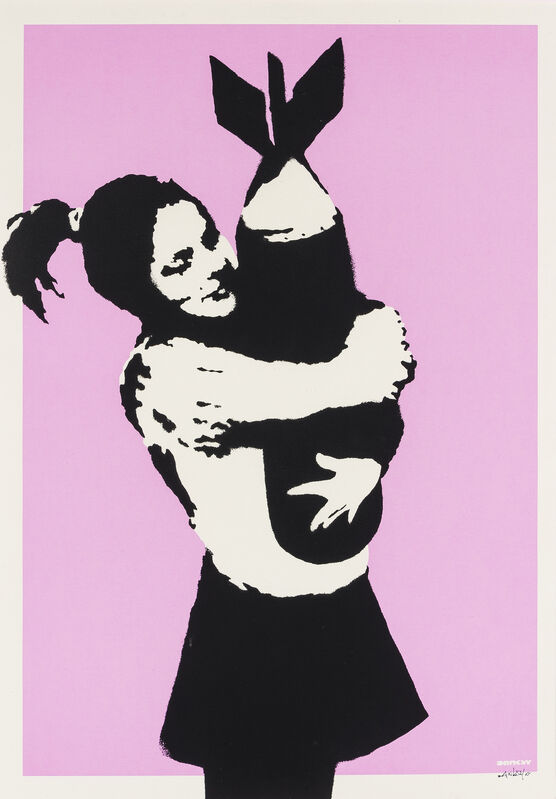 Banksy, ‘Bomb Love (Bomb Hugger)’, 2003, Print, Screenprint in colours, Forum Auctions