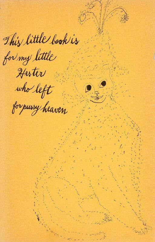 Andy Warhol, ‘HOLY CATS BY ANDY WARHOL'S MOTHER (NOT IN F./S.)’, 1954, Print, Complete set of 21 offset lithographs (including the cover), Doyle