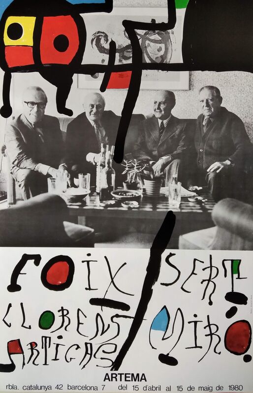 Joan Miró, ‘Sert - Miró - Foix - Llorens Artigas, 1980’, 1980, Posters, Offset print on paper, promoart21