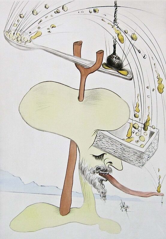 Salvador Dalí, ‘Hommage à Quevedo’, 1975, Print, Engraving with pochoir on Japon paper, Art Commerce