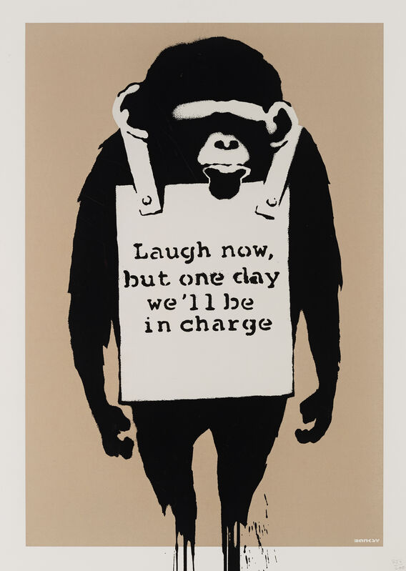 Banksy, ‘Laugh Now’, 2004, Print, Screenprint in colours on wove paper, Tate Ward Auctions