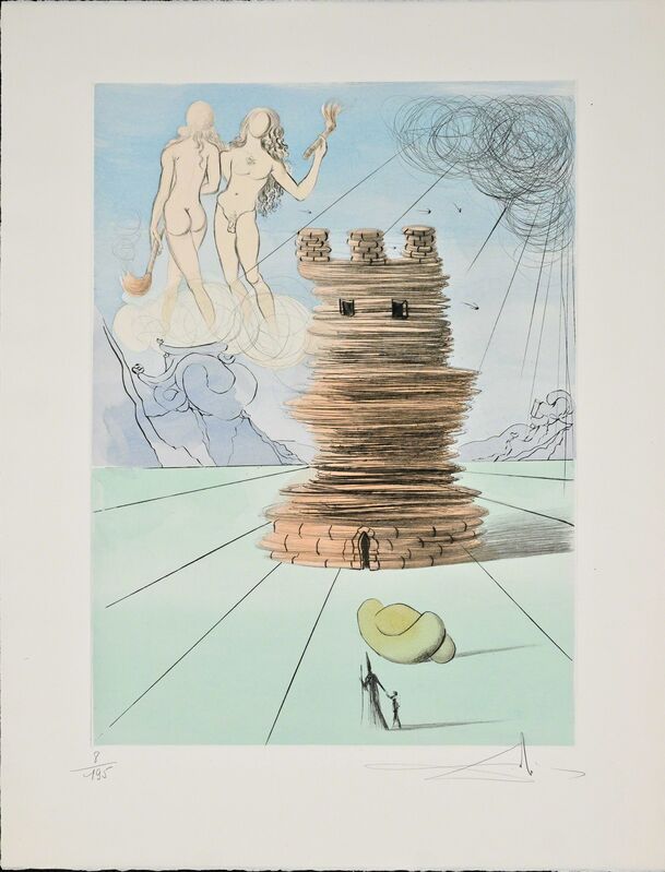 Salvador Dalí, ‘Simeon (Twelve Tribes of Israel)’, 1973, Print, Hand-signed etching with color stencil, Martin Lawrence Galleries