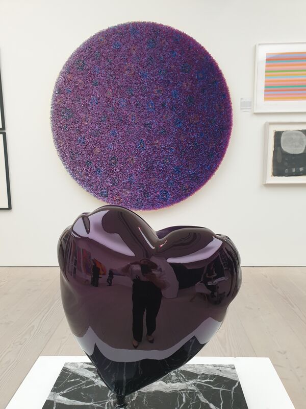 Mr. Brainwash, ‘Heart Balloon(Chrome Purple)’, 2021, Sculpture, Polished bronze on granite base, Tanya Baxter Contemporary