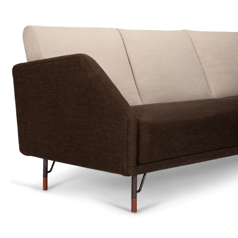 Finn Juhl, ‘Three seater sofa, model BO77’, 1953, Design/Decorative Art, Teak, fabric and gunmetal, Dansk Møbelkunst Gallery