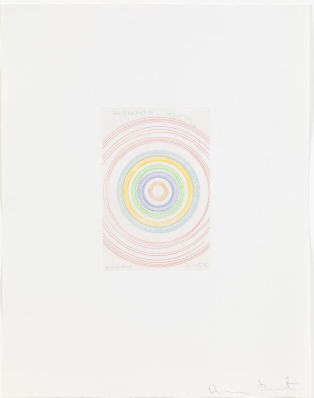 Damien Hirst, ‘I saw the half of the moon (from In a Spin, the Action of the World on Things, Volume I)’, 2002, Print, Etching in colours, Weng Contemporary
