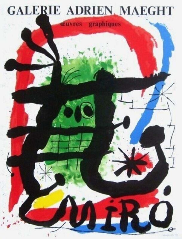 Joan Miró, ‘Miro Oeuvres Graphiques’, 1965, Posters, Miro Oeuvres Graphiques, 1965 Galerie Maeght Exhibition Poster, Art Commerce
