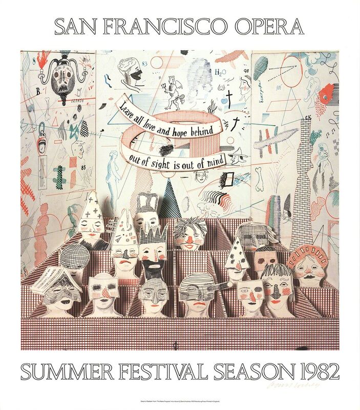 David Hockney, ‘San Francisco Opera’, 1982, Print, Offset Lithograph, ArtWise
