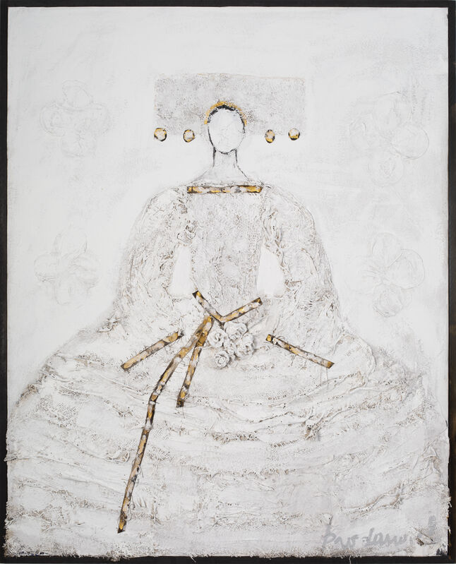Vladimir Prodanovich, ‘White Queen’, 2019, Painting, Mixed Media, Ai Bo Gallery
