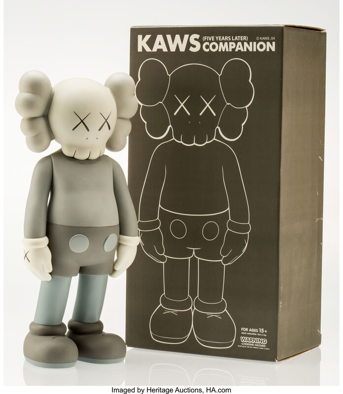 KAWS, ‘Companion-Five Years Later (Grey)’, 2004, Other, Painted cast vinyl, Heritage Auctions