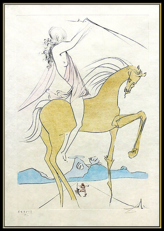 Salvador Dalí, ‘Amazone’, 1973, Print, Color Etching, Original Art Broker