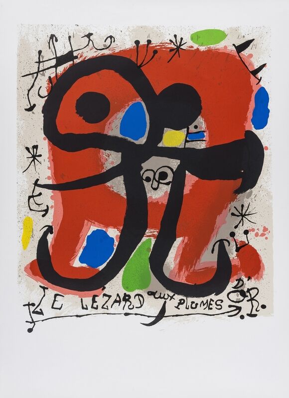 Joan Miró, ‘Le Lezard aux Plumes D'Or (Picazo 83)’, 1971, Print, Lithograph printed in colours, Forum Auctions