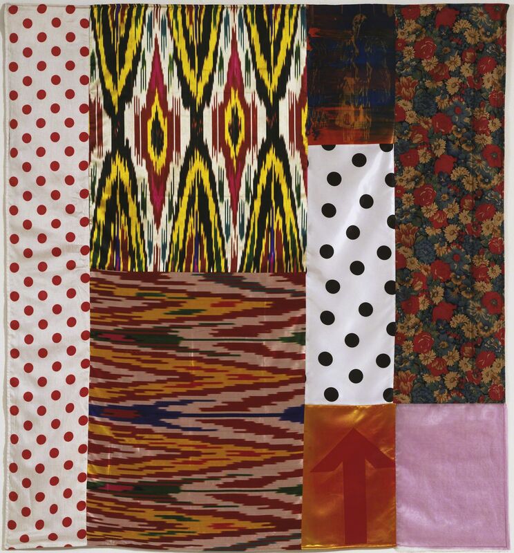 Robert Rauschenberg, ‘Samarkand Stitches II’, 1988, Print, Unique screen print and fabric collage, Gemini G.E.L.