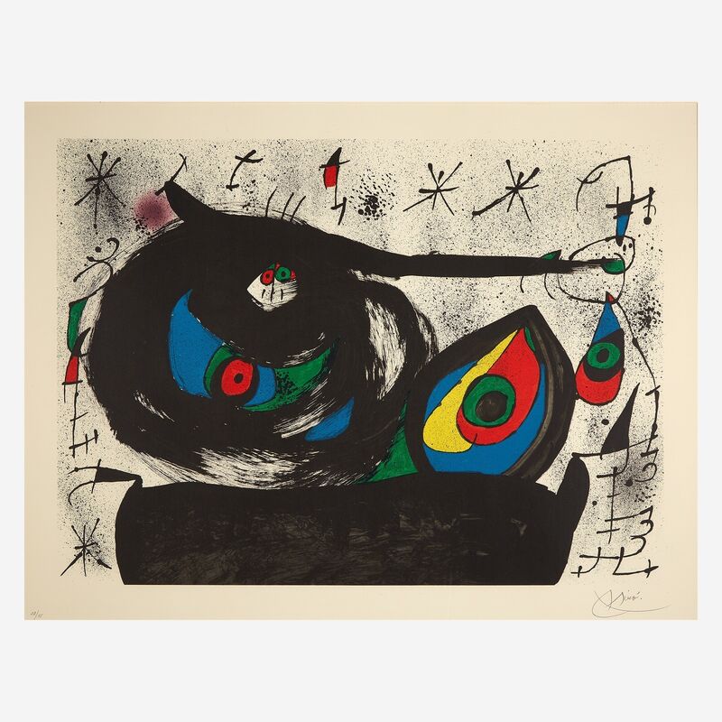 Joan Miró, ‘Homenatge a Joan Prats’, 1971, Print, Color lithograph on paper, Freeman's