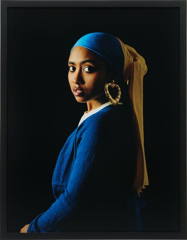 Awol Erizku, ‘Girl with a Bamboo Earring’, 2009, Photography, Chromogenic print, Phillips