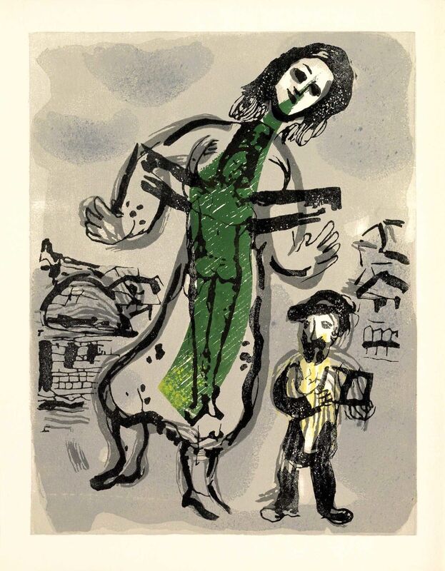 Marc Chagall, ‘Où est le Jour (Poèmes, #13)’, 1968, Print, Woodcut, Martin Lawrence Galleries