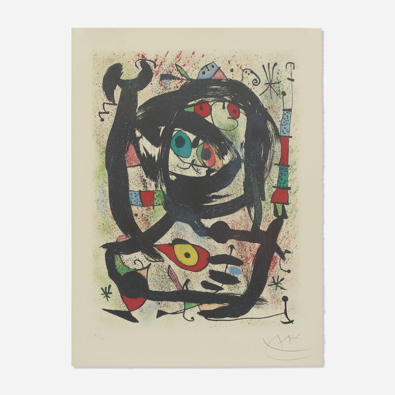 Joan Miró, ‘A lithograph for the Los Angeles County Museum of Art, Los Angeles’, 1969, Print, Lithograph on Arches vellum paper, Rago/Wright/LAMA