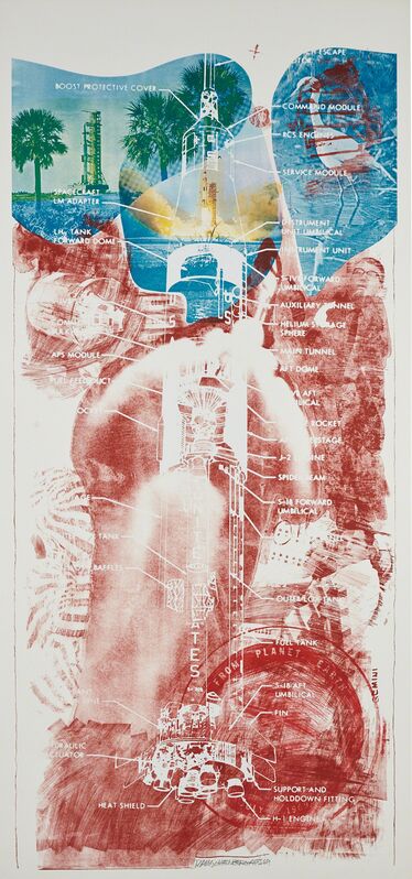 Robert Rauschenberg, ‘Sky Garden, from The Stoned Moon Series’, 1969, Print, Lithograph and screenprint in colors, on Arjomari paper, the full sheet, Phillips