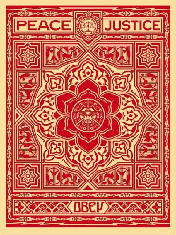 Shepard Fairey, ‘OBEY - Peace & Justice Ornament [Red]’, 2012, Print, Screen-Print, Samuel Owen Gallery