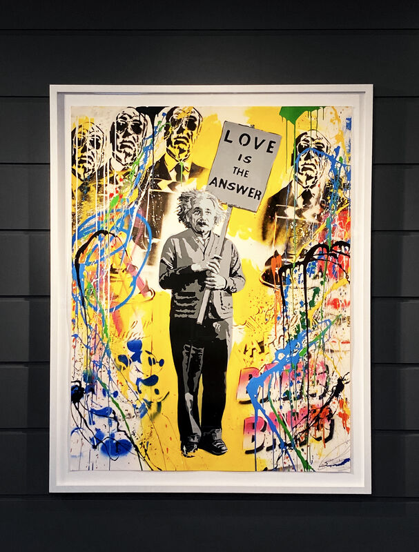 Mr. Brainwash, ‘Einstein’, 2015, Drawing, Collage or other Work on Paper, Paint, Mixed Media, Arton Contemporary