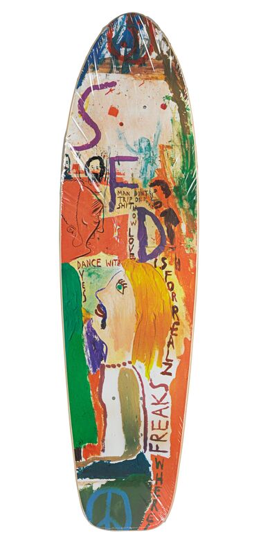 Barry McGee, ‘And Your Friends are My Friends’, 2012, Sculpture, Transfer printed wood skateboard deck, Rago/Wright/LAMA