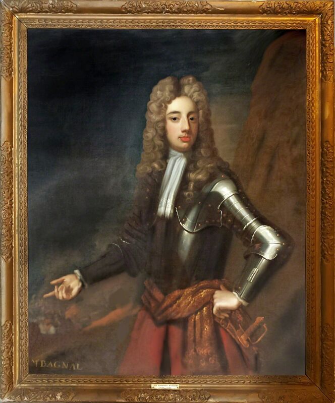Sir Godfrey Kneller, ‘Mr. Bagnal  ( Pair with Mrs. Bagnal ) ’, 1700-1720, Painting, Oil on Canvas, Robert Funk Fine Art