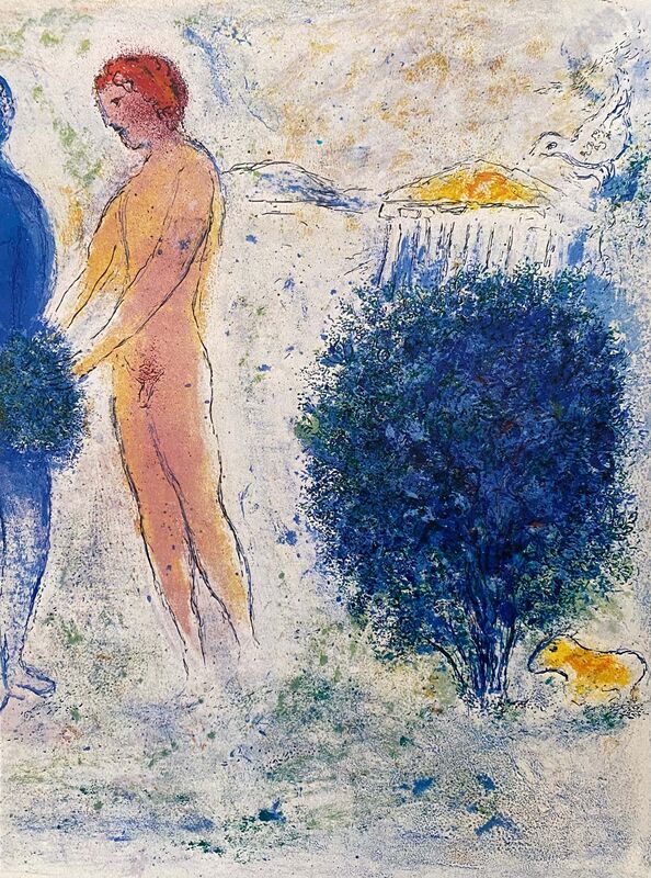 Marc Chagall, ‘“The Judgement of Chloé (Le jugement de Chloé),” from Daphnis et Chloé (Cramer 46; Mourlot 315)’, 1977, Ephemera or Merchandise, Offset lithograph on wove paper, Art Commerce