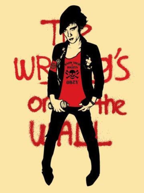 Shepard Fairey, ‘Writing on the Wall’, 2010, Print, Speckletone paper, AYNAC Gallery