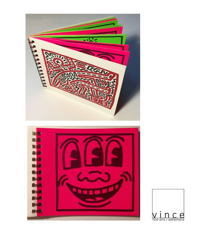 Keith Haring, ‘"Keith Haring", 12-STICKER Exhibition Catalogue, Watari Gallery Japan, EDITION of 1000’, 1983, Ephemera or Merchandise, Silkscreened Stickers, VINCE fine arts/ephemera