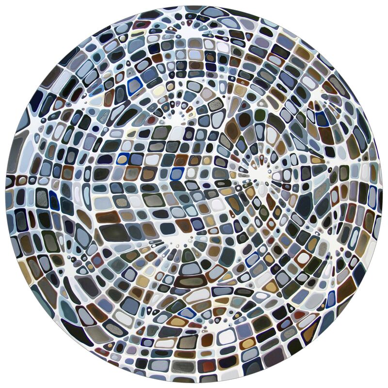 Klari Reis, ‘Musings in Neutral ’, 2014, Sculpture, Mixed media and epoxy polymer on floating aluminium panel, Cynthia Corbett Gallery